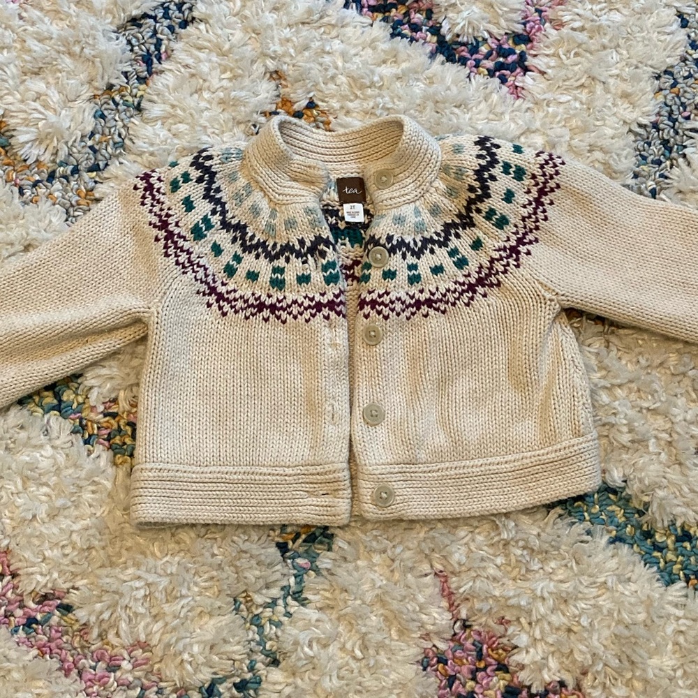 Tea Collection Moro Cozy Cardigan Sweater 2T